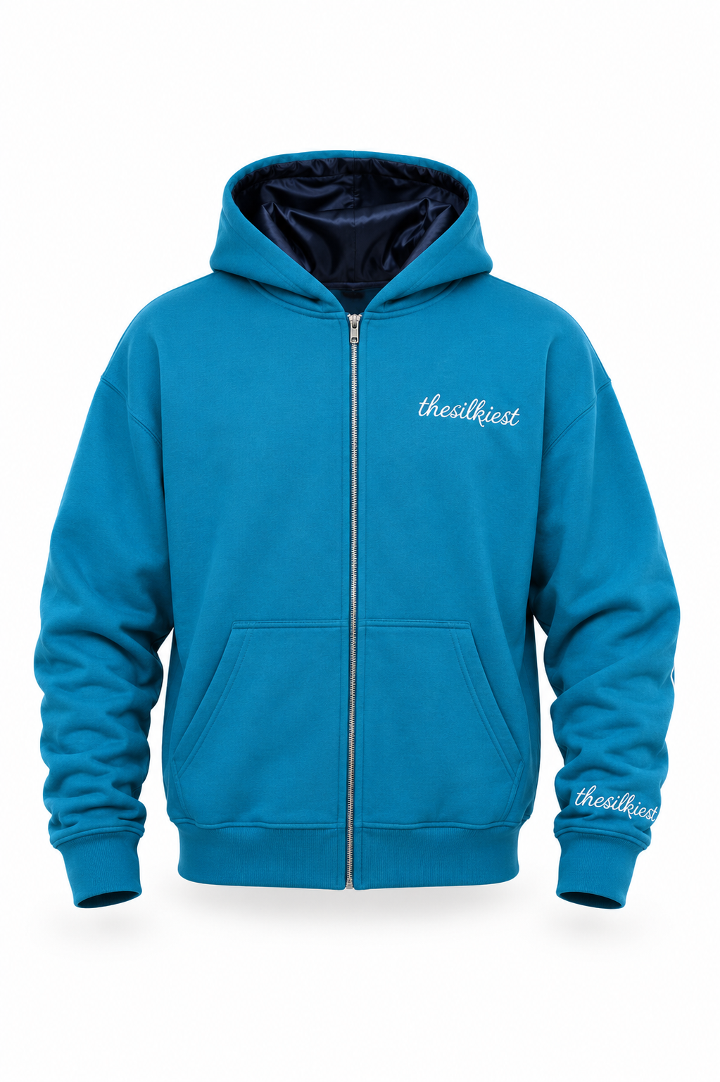 The Silkiest Zip-Up Blue – shopthesilkiest