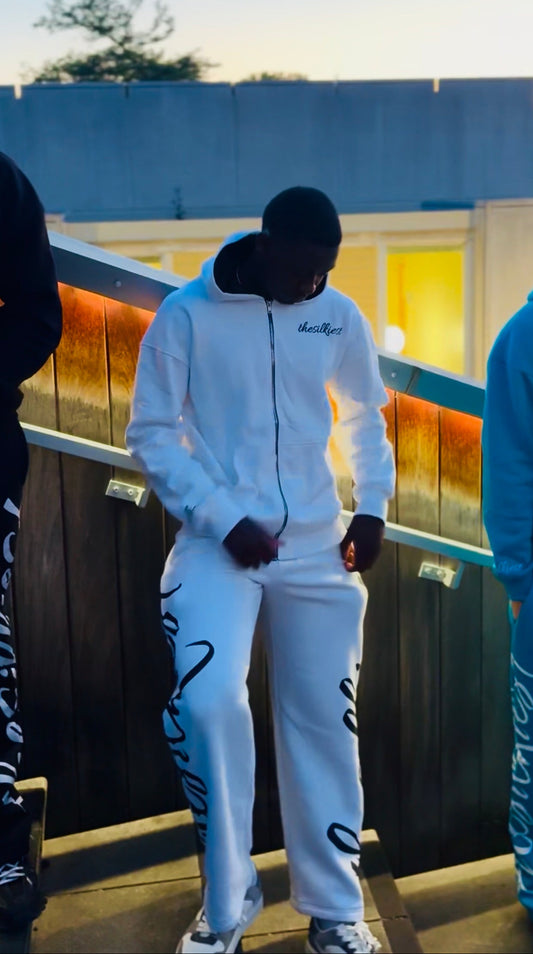 The Silkiest Sweatsuit White