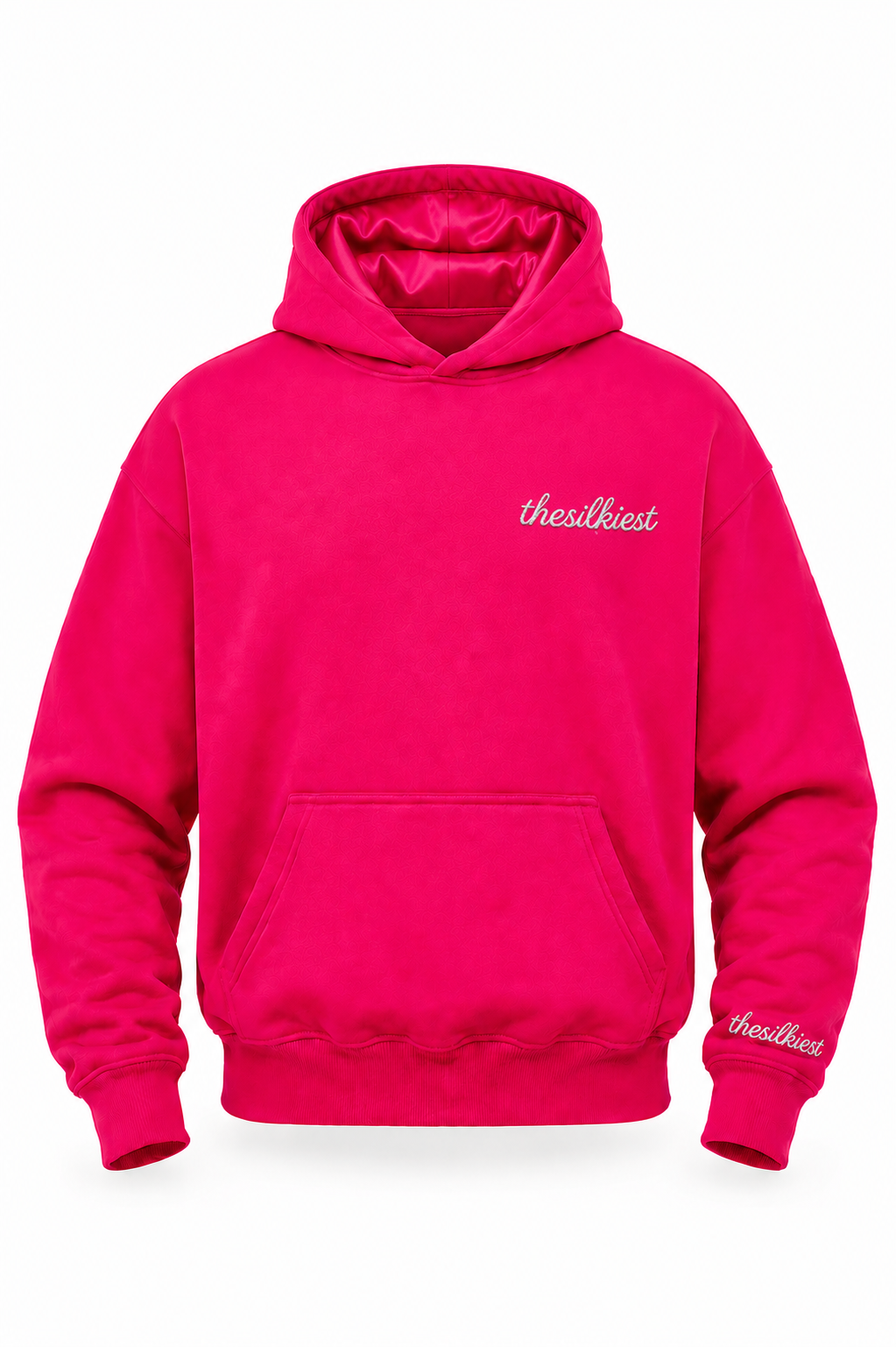 Le sweat à capuche le plus soyeux rose