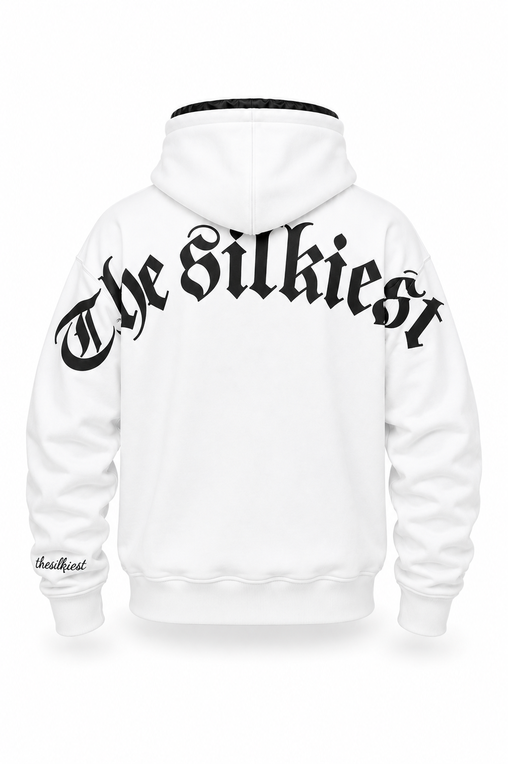 Le zip-up blanc le plus soyeux